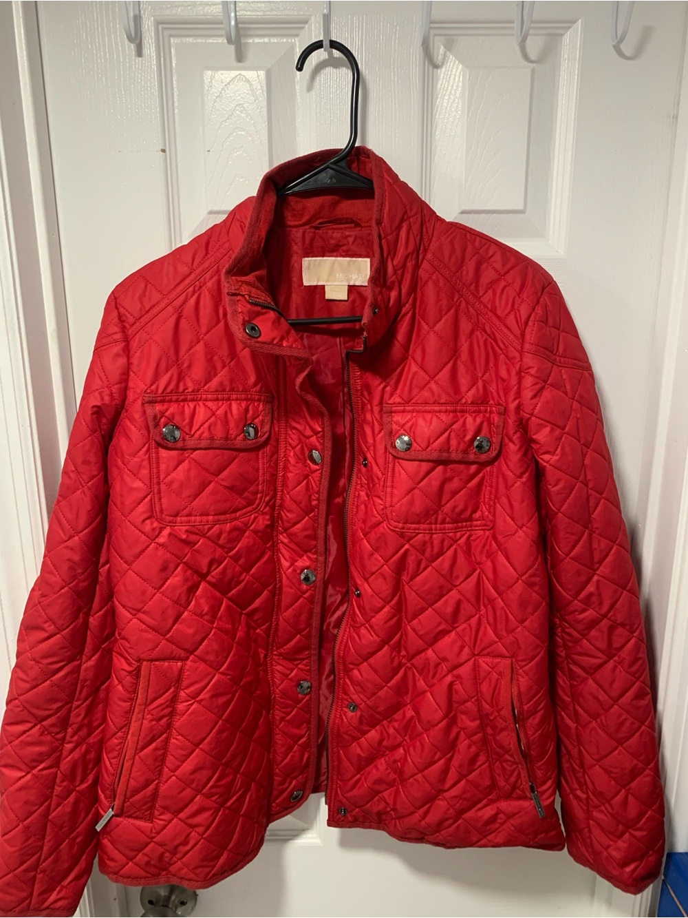 Michael Kors, red jacket
